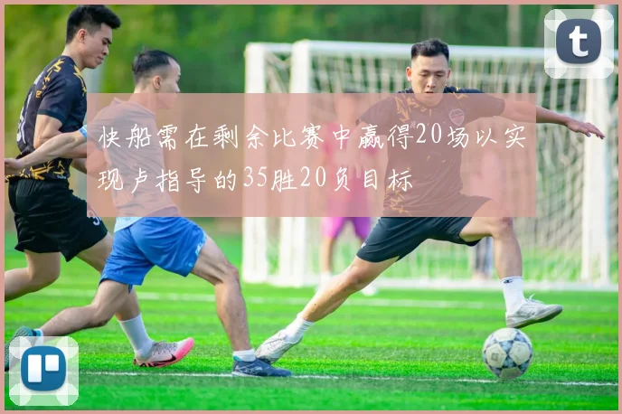 快船需在剩余比赛中赢得20场以实现卢指导的35胜20负目标
